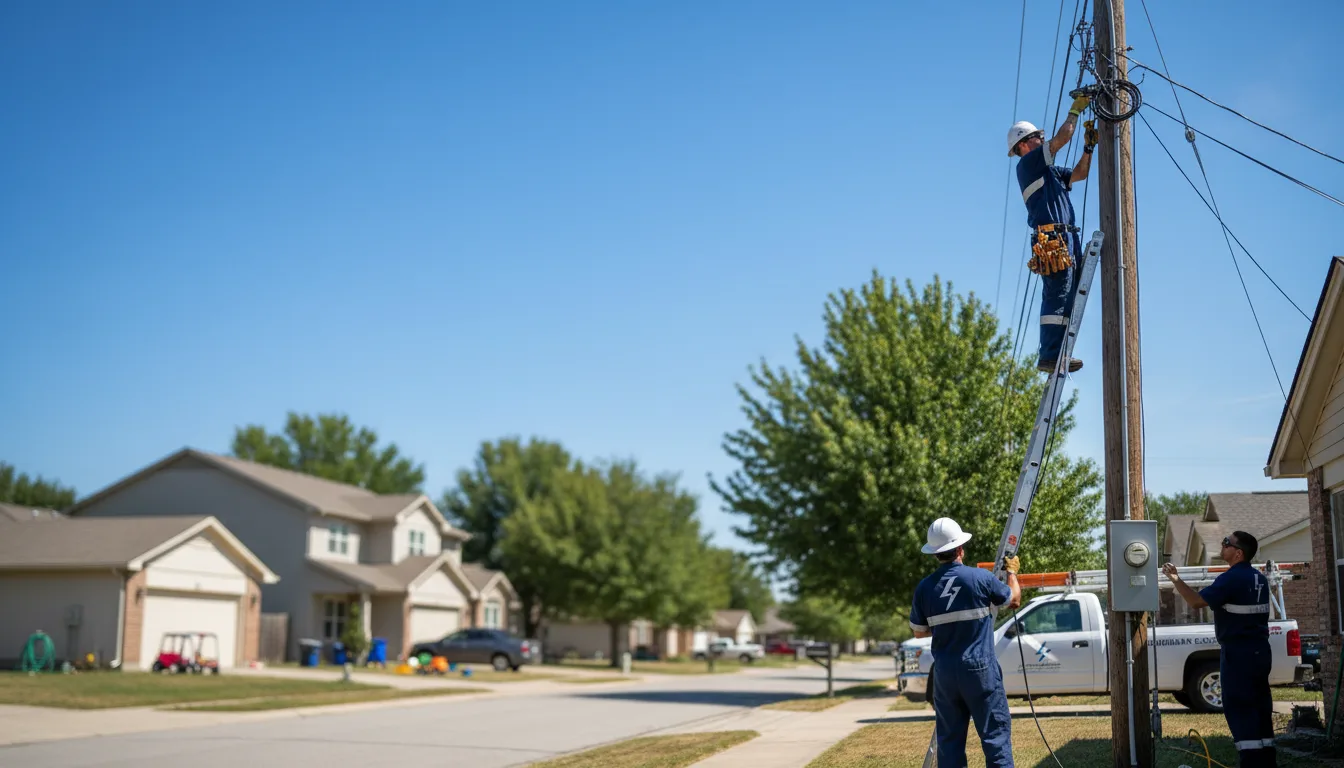 Residential electrician providing installation services in Gaines, PA